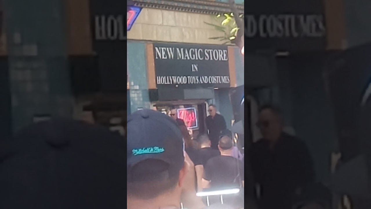 Tim Burton in Hollywood yesterday, Michael Keaton speaking on the left