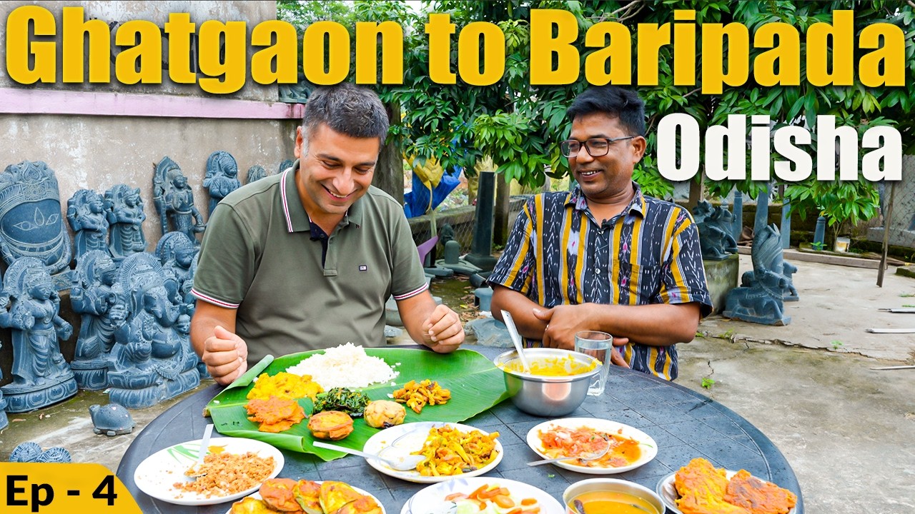 Ep 4 Ghatgaon to Baripada | Gundichaghatti Waterfall | Jashipur | Kesana Village  Odia food