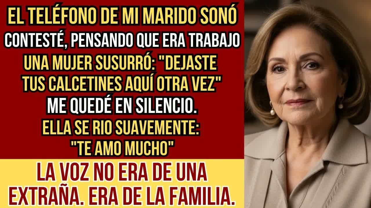 Una mujer susurró ＂Te amo＂ en el celular de mi marido  Congelé cuando reconocí la