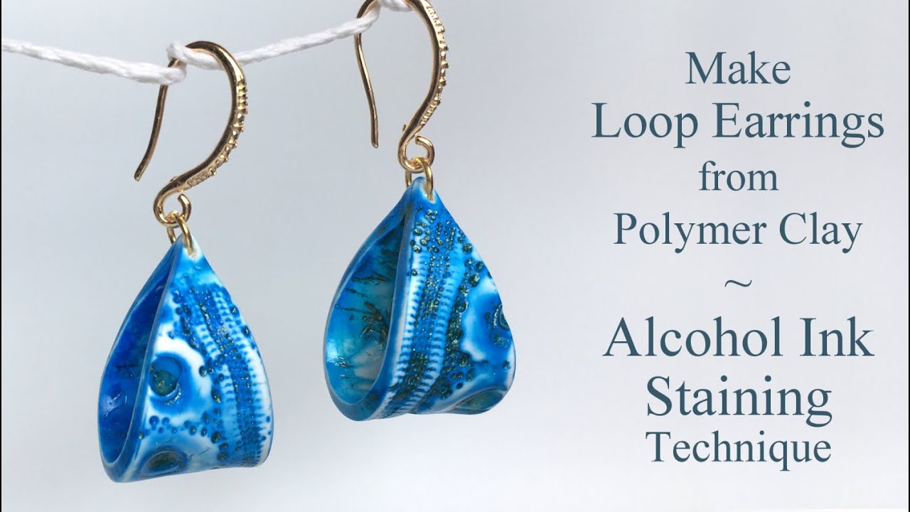 Polymer Clay Loop Earrings - An Easy, but Effective Technique