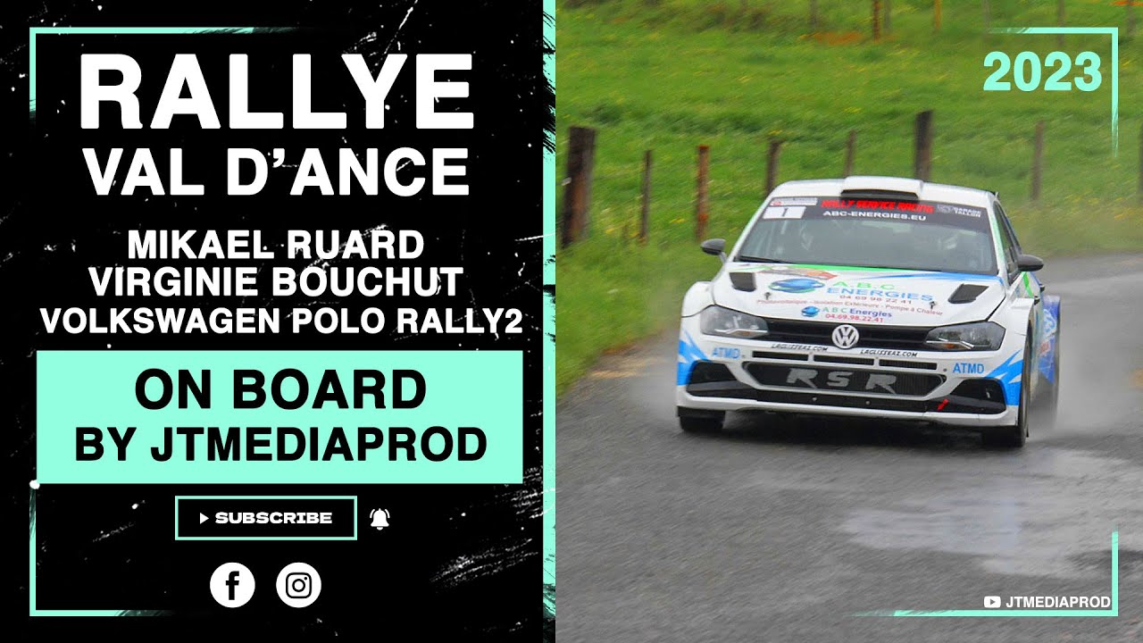 Rallye du Val d'Ance 2023 - ES10 - Ruard - Bouchut - Volkswagen Polo GTI Rally2 - On Board