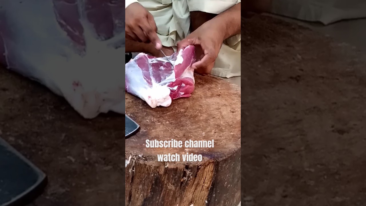 amazing mutton cutting skills