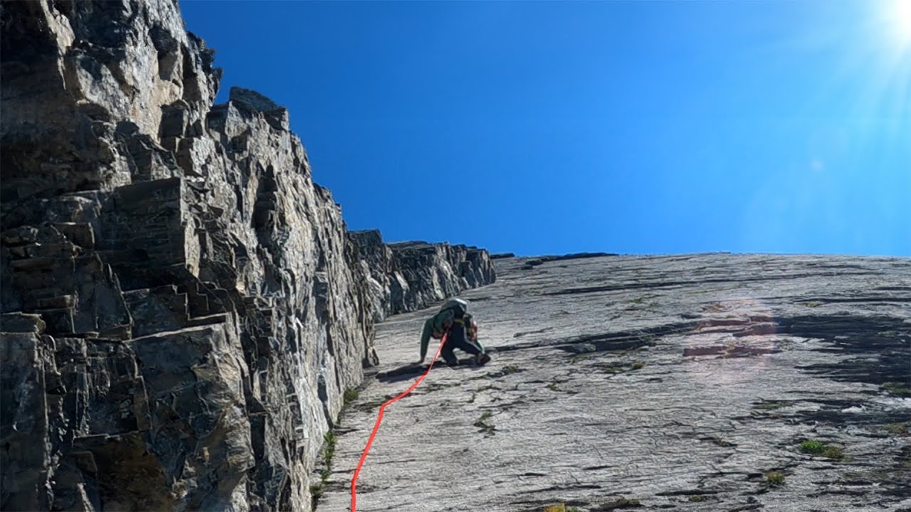 Climbing 'Joy' on Mount Indefatigable