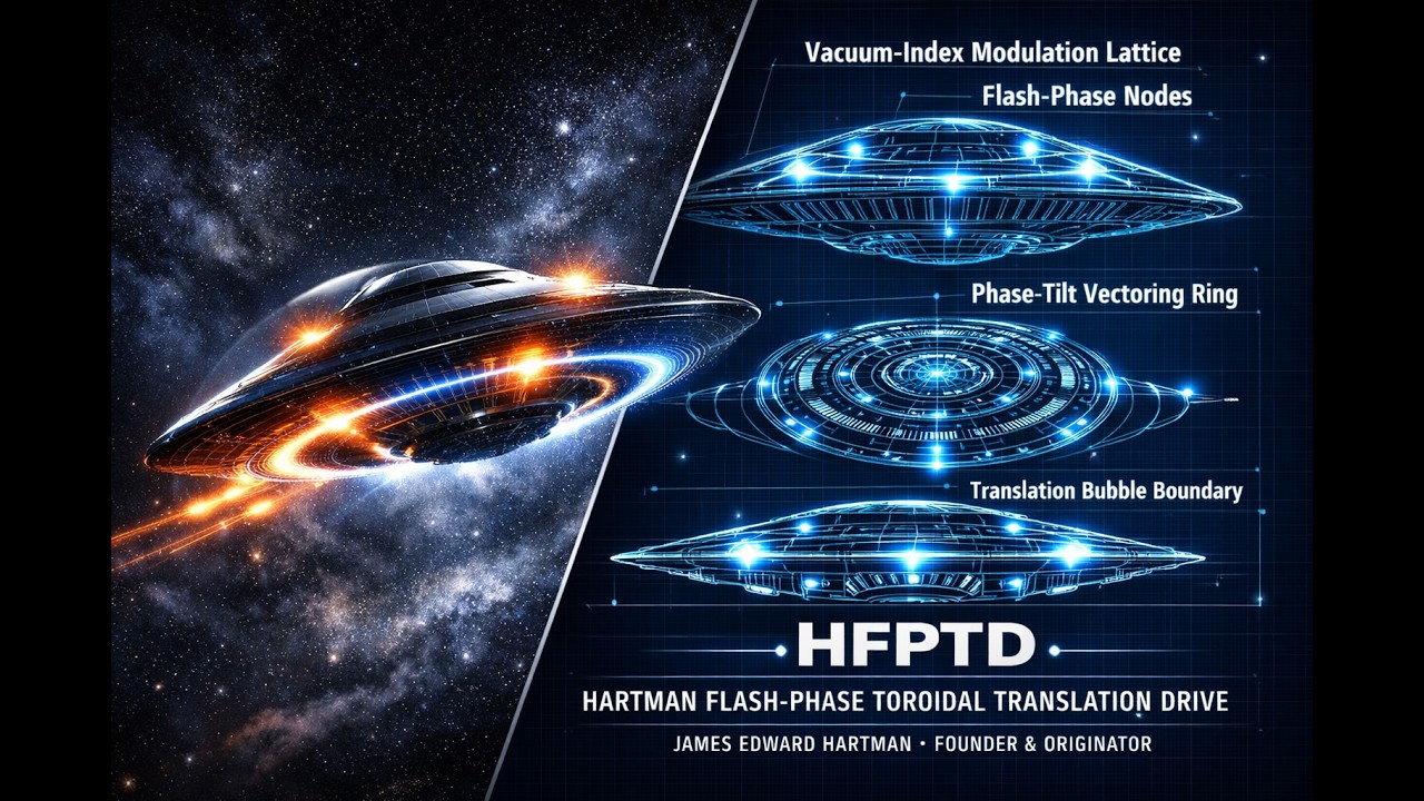 Hartman Flash Phase Toroidal Translation Drive HFPTD {Saucer} VIDEO 1