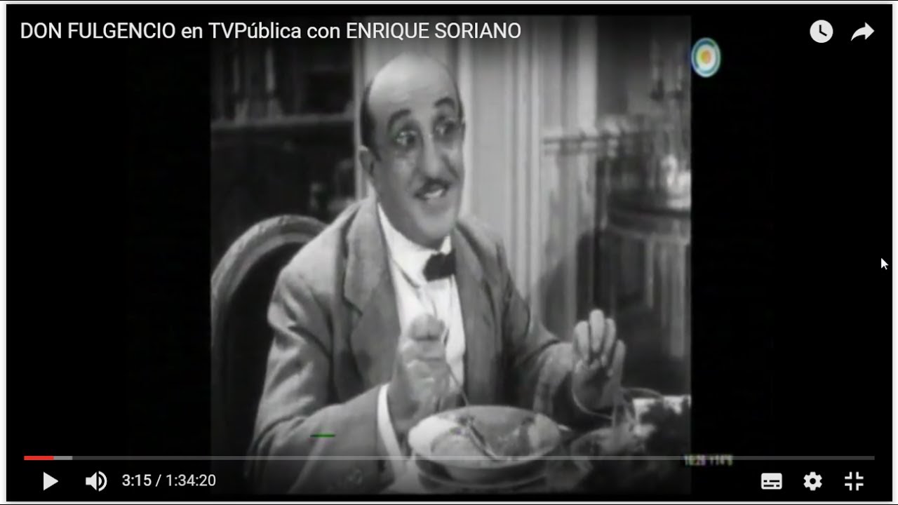 DON FULGENCIO en TVPública  con ENRIQUE SORIANO