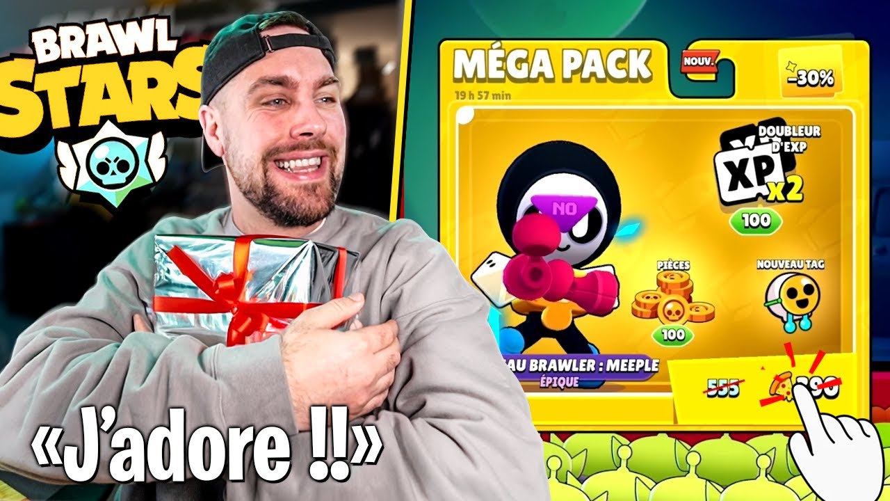 Je max le nouveau brawler gratuit Meeple sur Brawl Stars !