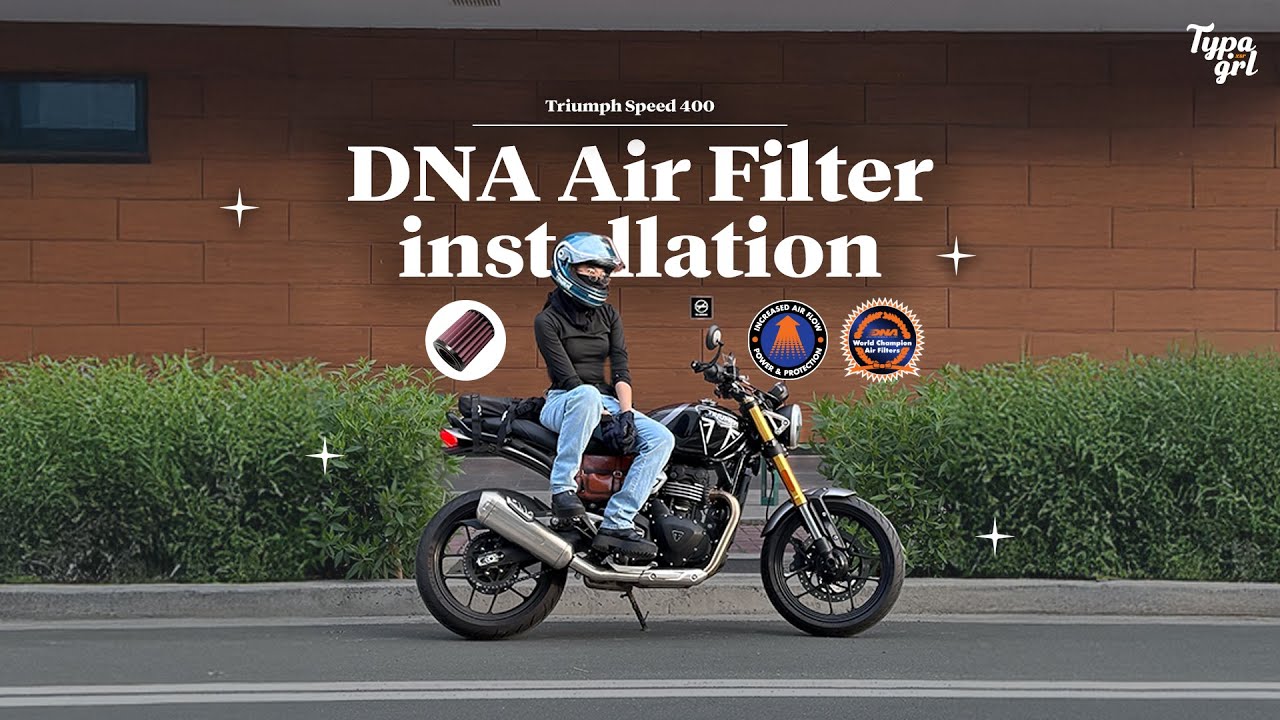Upgrade My Triumph Speed 400 with the DNA High Performance Air Filter 🏍️