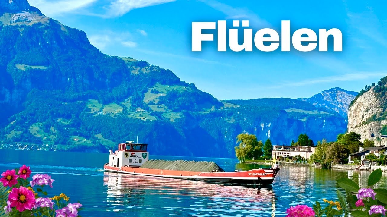 Flüelen Switzerland 🇨🇭Small town in the Canton of Uri _ Urnersee !