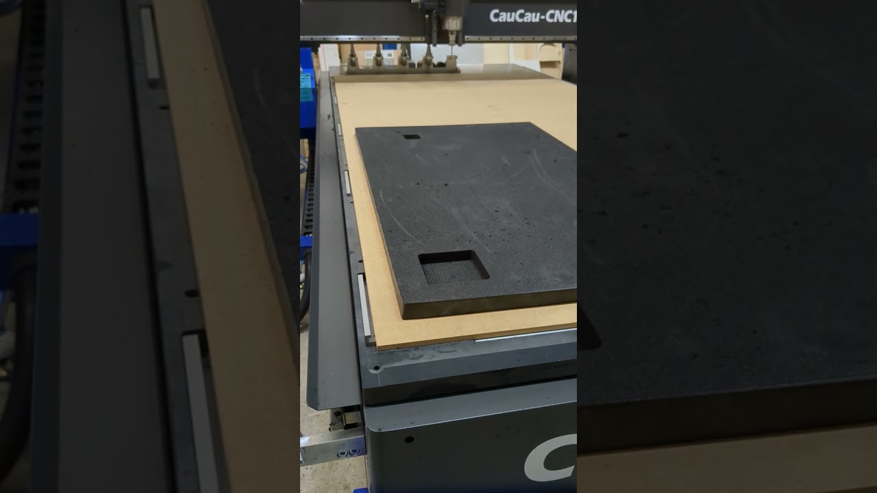 EVA Foam Cutting by CNC Router H3000VAC ATC - CauCau CNC1
