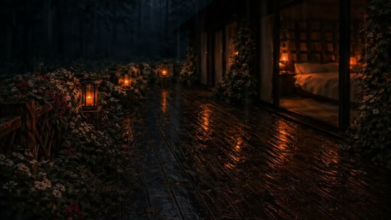 Chuva Forte à Noite 🌧️ | Sono Profundo e Relaxamento