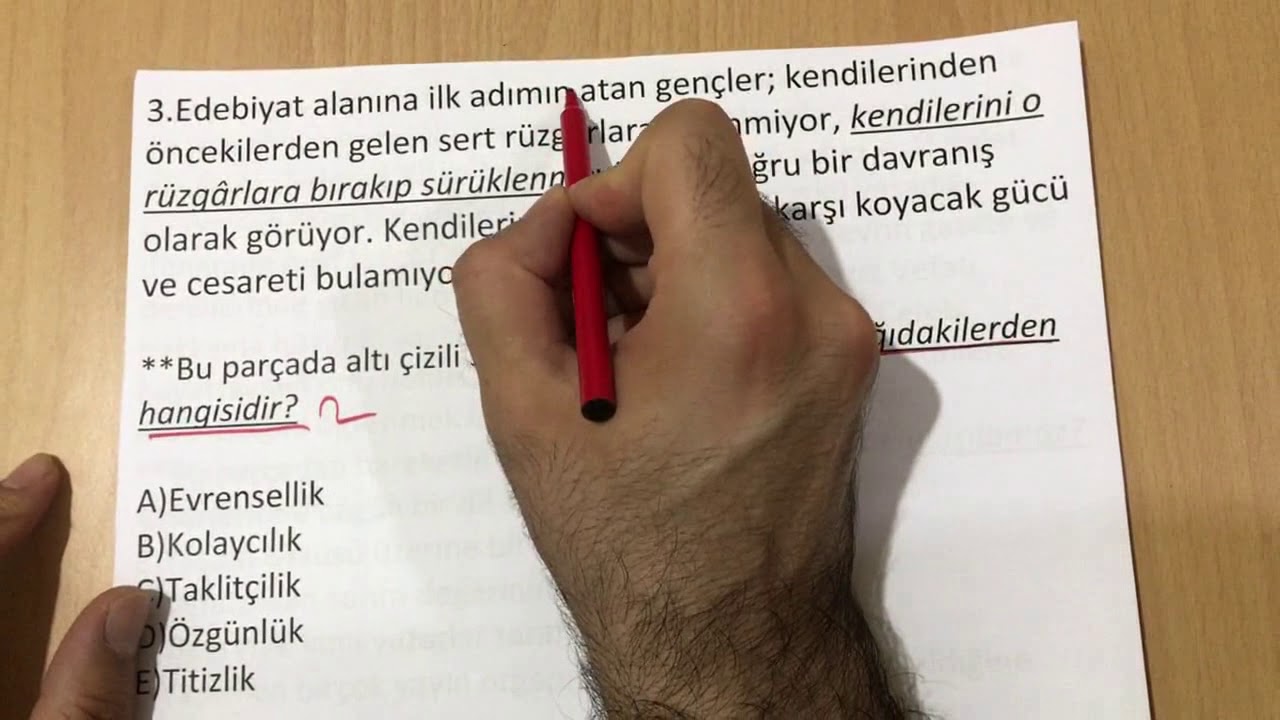 AYT EDEBİYAT DENEMESİ SORU ÇÖZÜMÜ-1.BÖLÜM