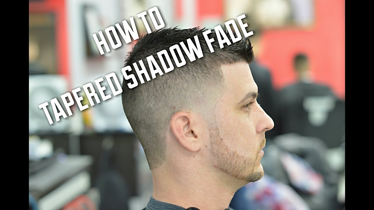 Shadow Fade Haircut with Taper and Scissors on Top!