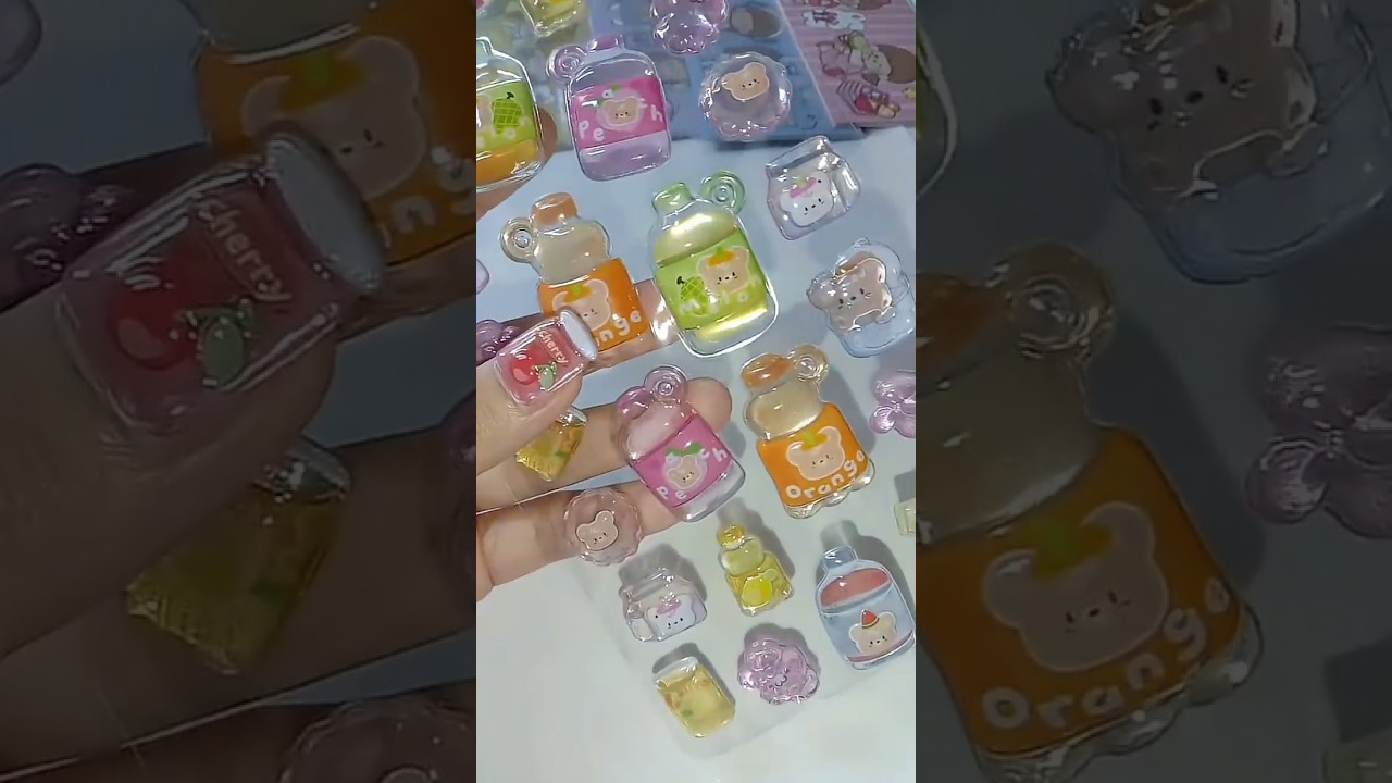 ✨My new kawaii😻 puffy stickers✨🌈🐣 #sticker #kawaii  #cute #aesthetic #journaling