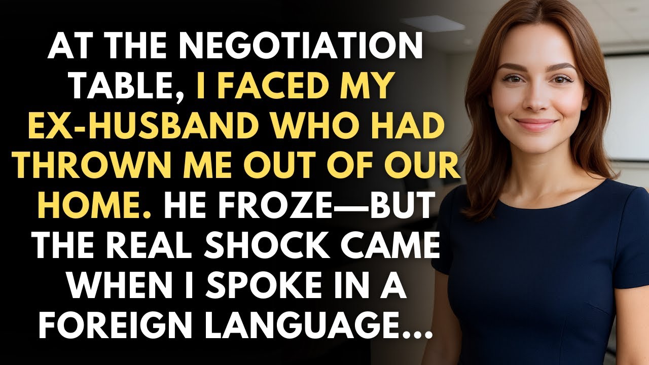 At the Negotiation Table, I Faced My Ex-Husband Who Had Thrown Me Out of Our Home—But When He...