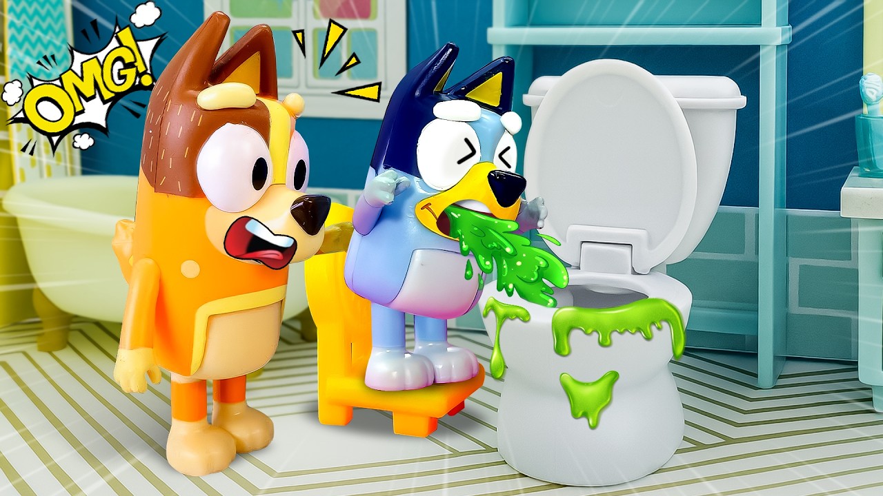 DON’T HIDE THE FLU! 🤒 Bluey’s Dangerous Lesson | Lessons for Kids | Pretend Play with Toys Bluey