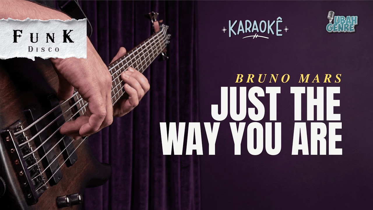 Bruno Mars - Just The Way You Are (Funk Disco Version) | Karaoke Backing Track