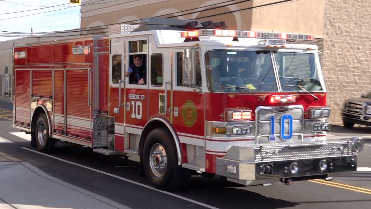 Upper Chichester Fire Department Squad 10, Rescue 10, MICU 140, Chief 10 & Assistant 10 Responding