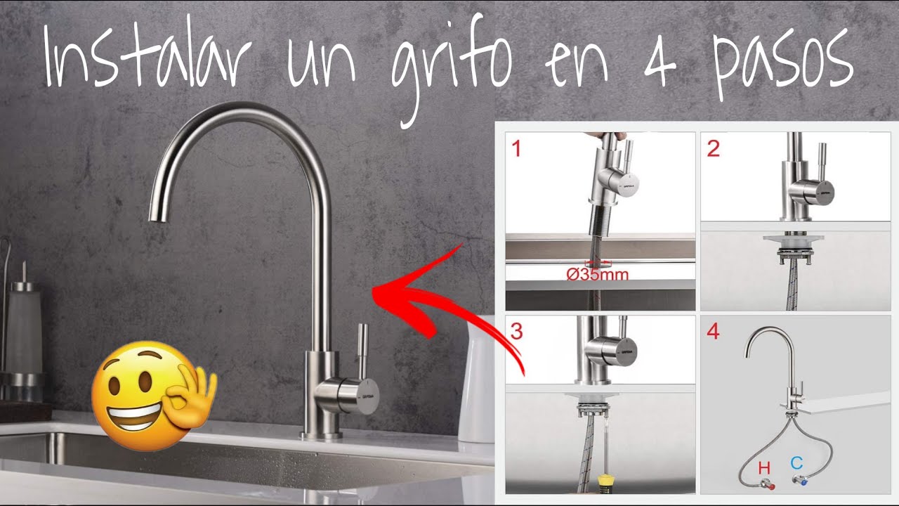 CÓMO INSTALAR UN GRIFO EN 4 PASOS