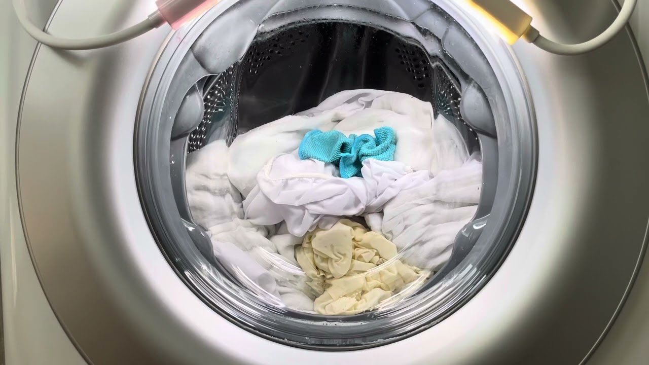 LG F4V910WTSE 10.5KG, Cotton 60°c, Intensive Using Ariel Fast Dissolving Powder