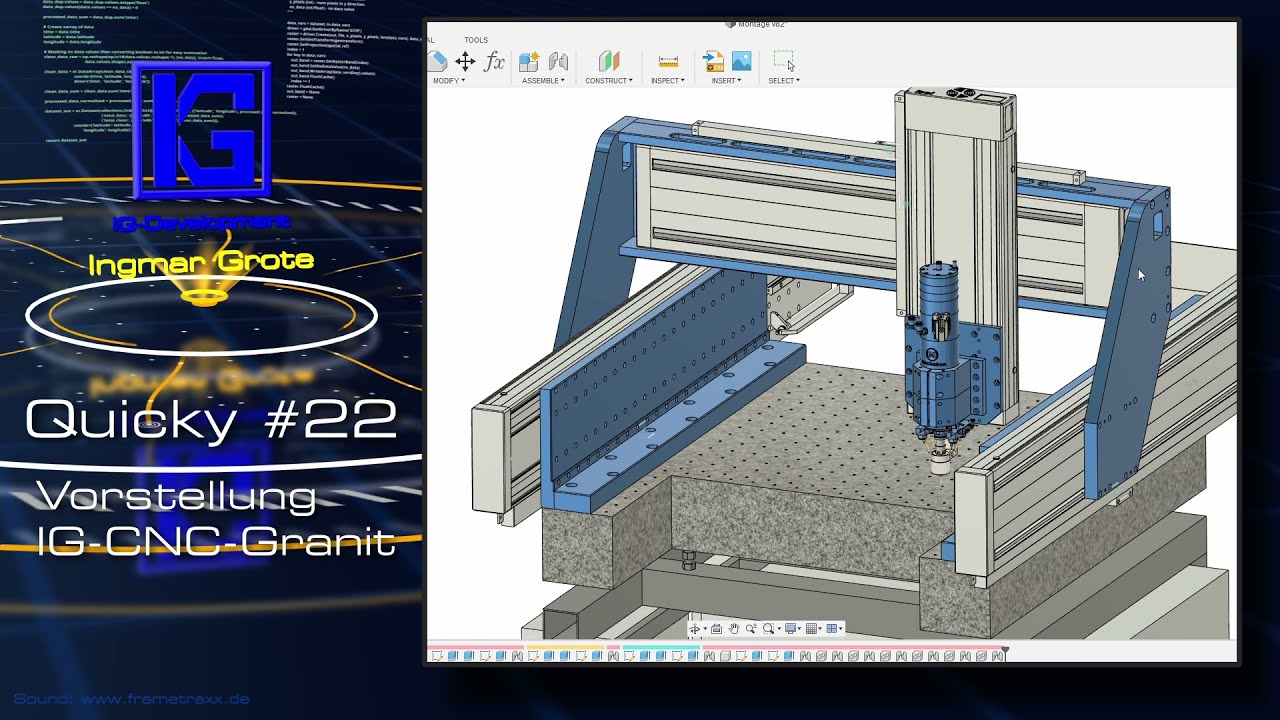 Quicky #22... IG-CNC-Granit Fräsmaschine