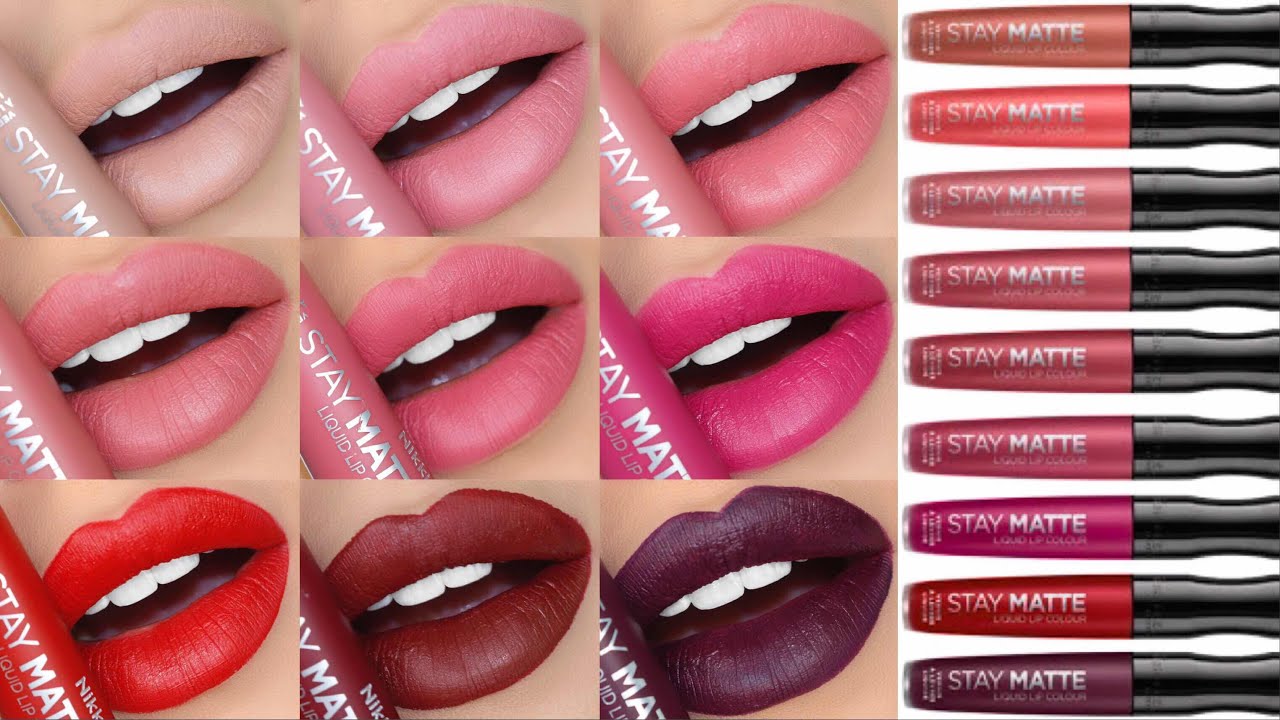 RIMMEL STAY MATTE LIQUID LIPSTICKS!! СВОТЧИ И ОБЗОР!!! | ВСЕ 14 ОТТЕНКОВ!!