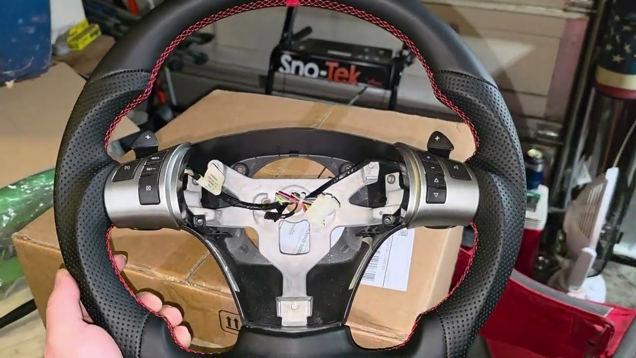 Part two of corvette steering wheel going onto a saturn vue red line super charged. 
