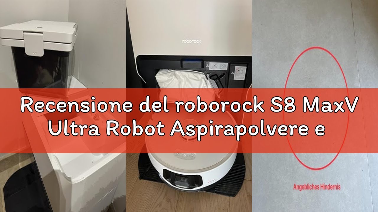 Recensione del roborock S8 MaxV Ultra Robot Aspirapolvere e Lavapavimenti, RockDock Ultra 8-in-1 Sta