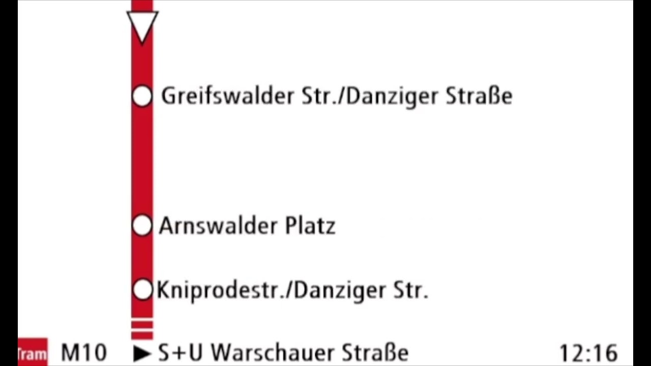 BVG-Ansagen | M10 Bis S+U Warschauer Straße Außer Restlichen Ansagen  U Turmstraße Nicht aufgenommen