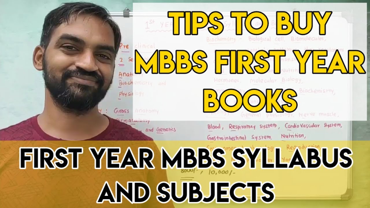 Tips to buy MBBS Books | First year MBBS | Books | Syllabus | Subjects | Exam papers