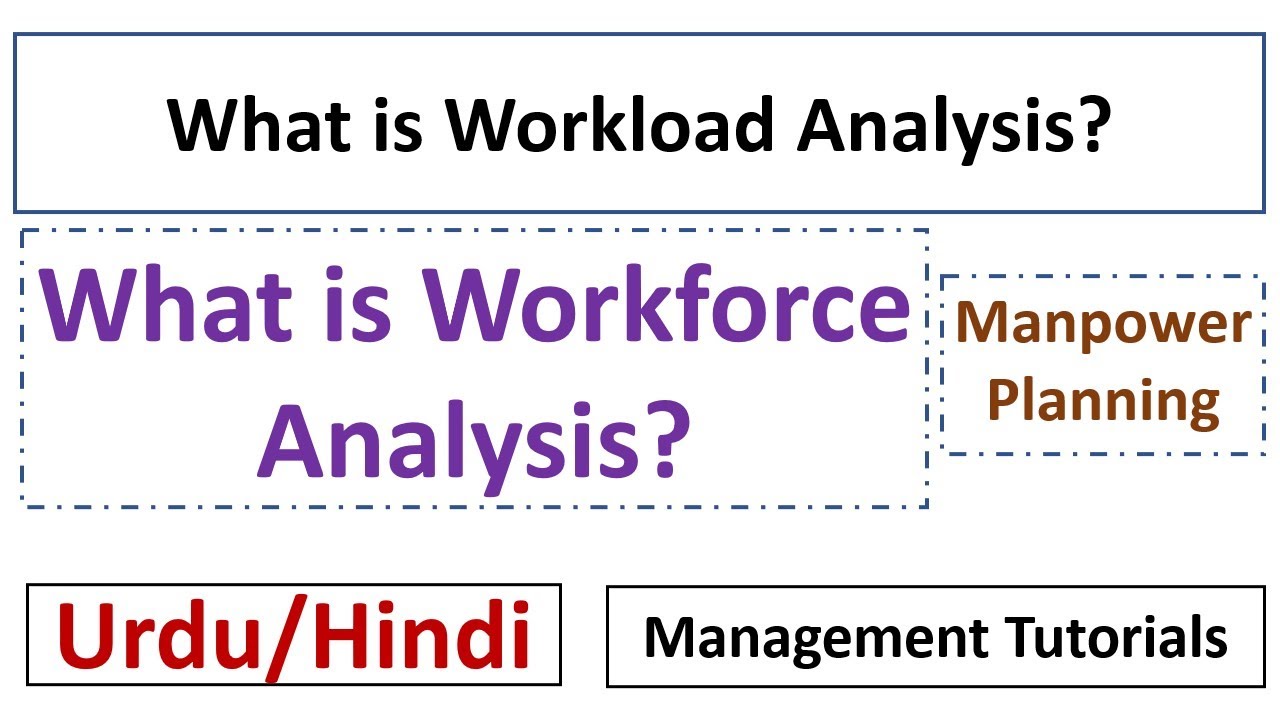 What is Workload Analysis? What is Workforce Analysis? Explanation with Examples-Urdu/Hindi