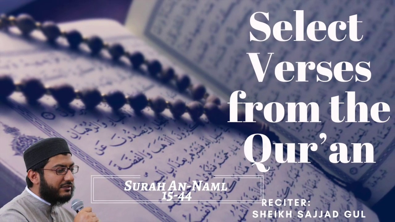 Soothing Recitation | Hafiz Sajjad Gul | Surah Naml 5-14 | Arabic Text | English Translation