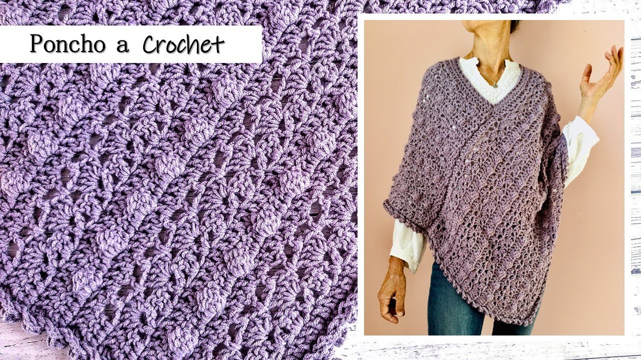Poncho a crochet para mujer ¡Paso a paso!