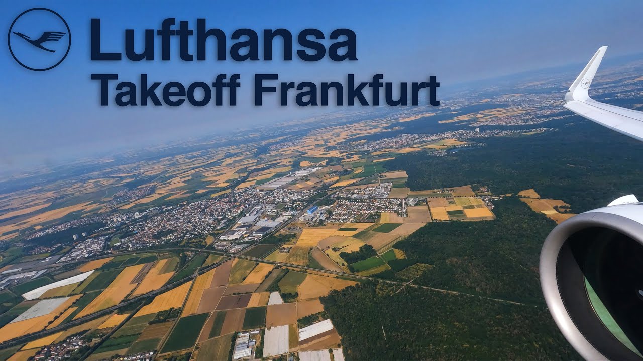 [4K] Lufthansa Airbus A321neo ✈ Takeoff Frankfurt