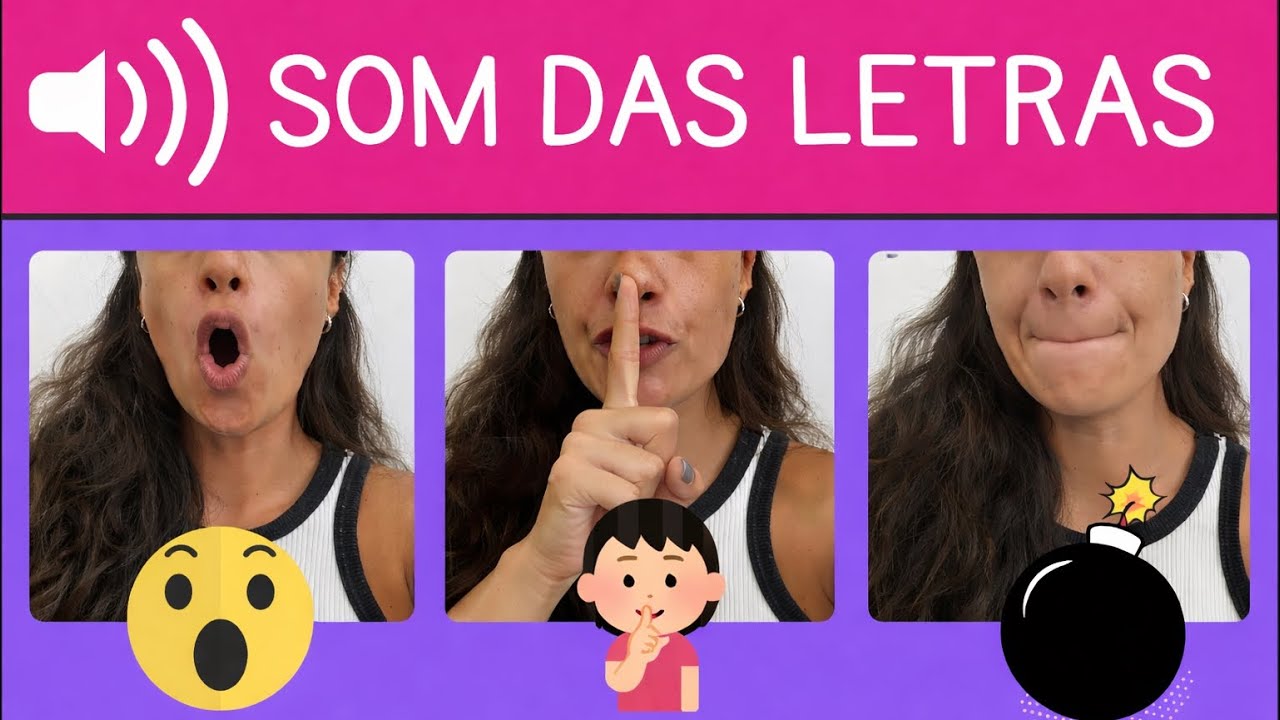 som das letras do ALFABETO | consciência fonológica | alfabeto fonético (com boquinhas)