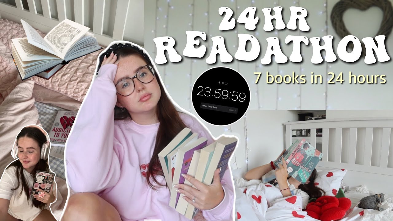 Я попробовала читать 24 ЧАСА! 💌🕐 Я прочитала 7 книг за 24 часа | Элла Роуз читает