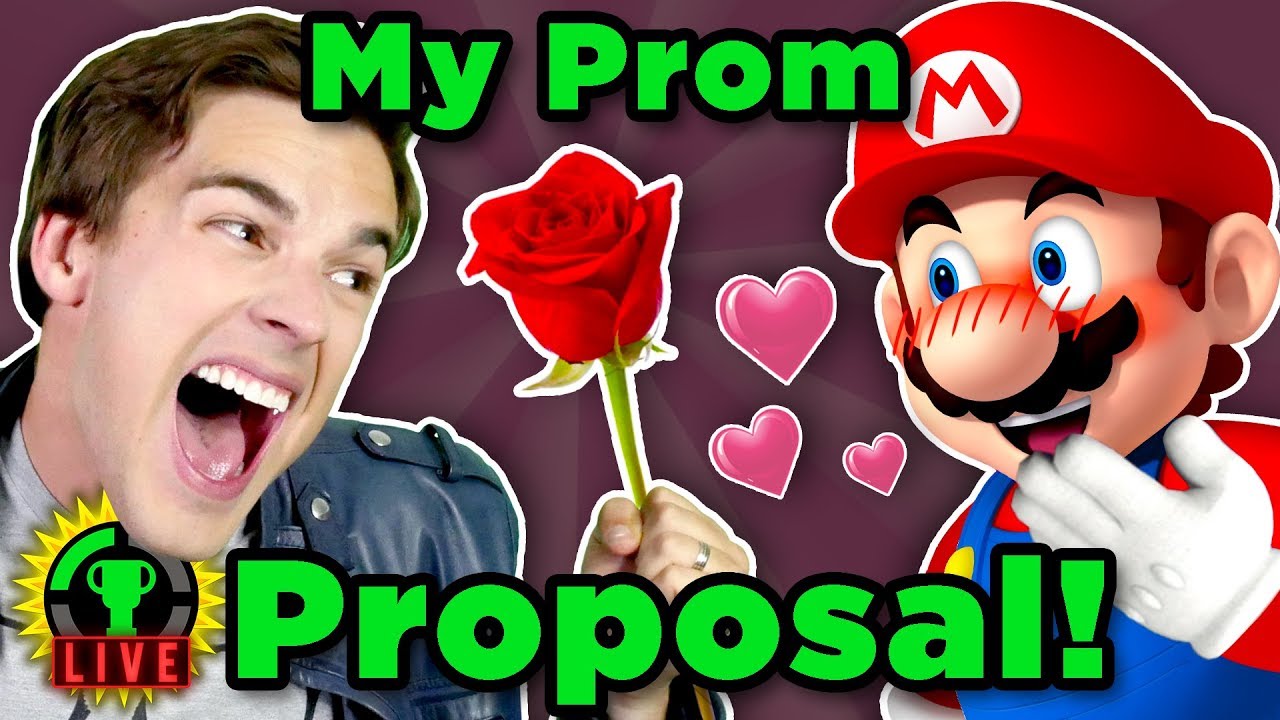 MatPat Promposal Redo! | Mario Maker  ft. Jirard the Completionist (Game Theory Charity Livestream)