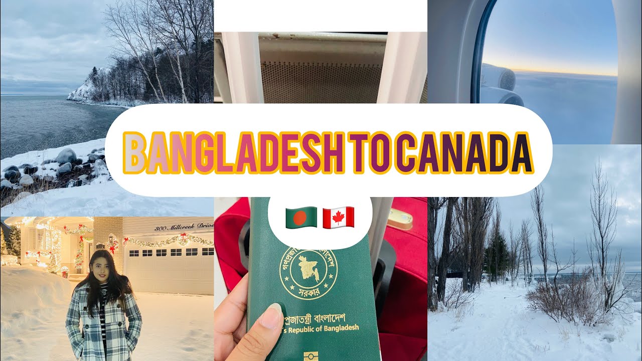 Bangladesh to canada🇧🇩🇨🇦|| part1 || first vlog||Emirates airways