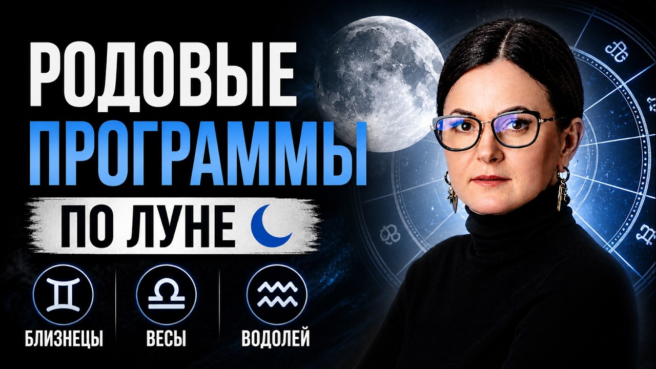 РОДОВАЯ КАРМА ПО ЛУНЕ🌛 Близнецы ♊ Весы ♎ Водолей ♒