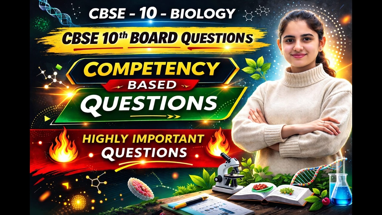 Competency based Biology Questions -2026 Class 10th, class 10th board 2026 , CBSE 10 Board 2026 Exam