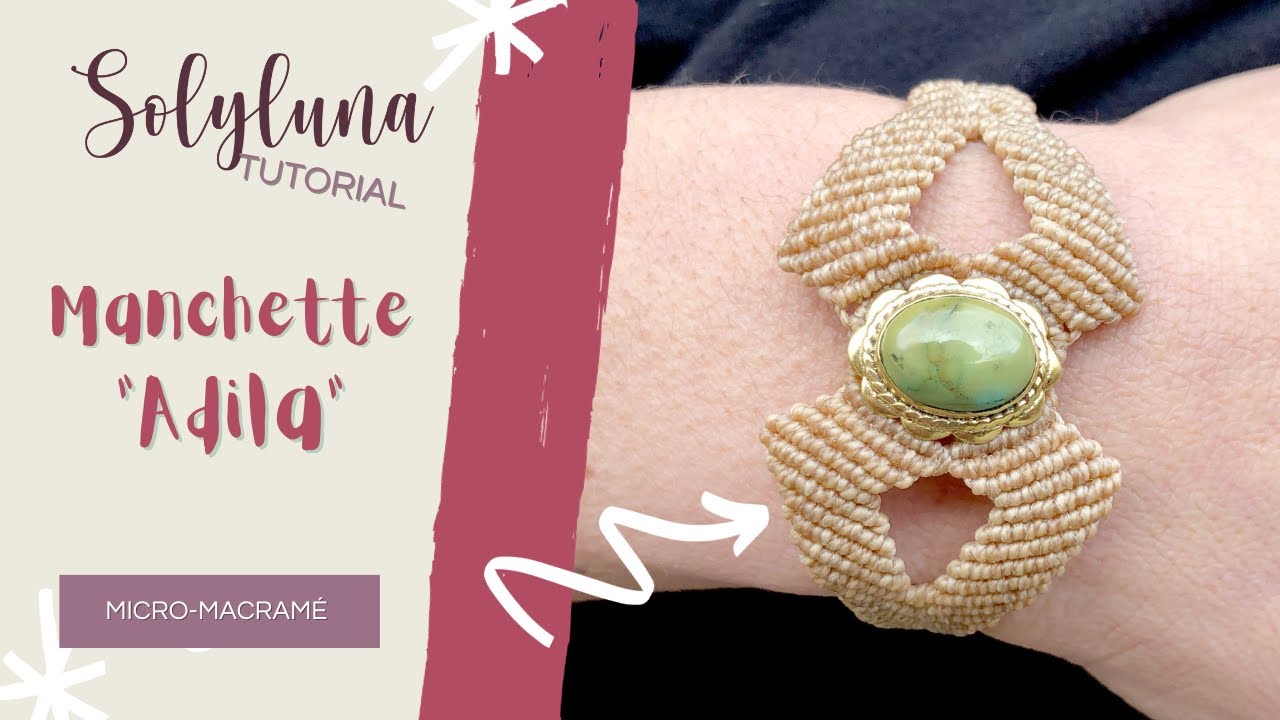 Tuto DIY : manchette micro macramé Adila