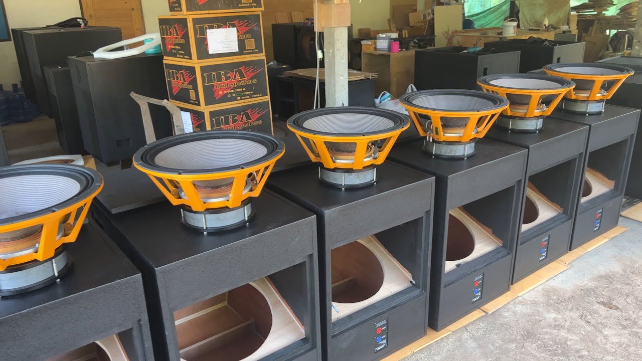 Test Turbo 18 Subwoofer box + speaker   IBA 18 SL4A + 1500w.