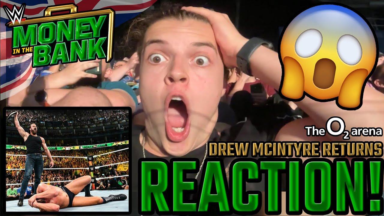 DREW MCINTYRE RETURN REACTION!! *SHOCKING* WWE MITB 2023 Live Crowd Reactions 2023!