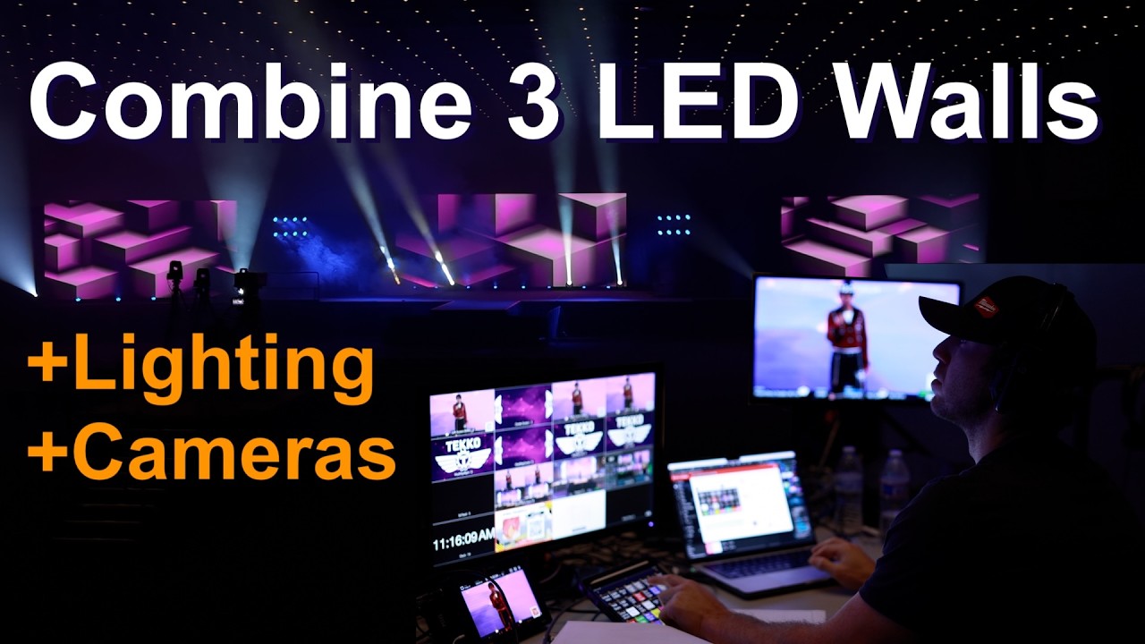 Запуск видео/освещения с помощью LED-экранов! (Полный обзор закулисья)