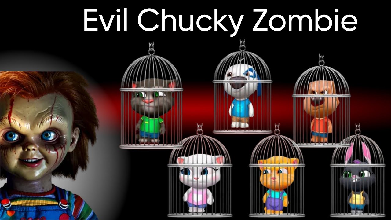 Evil Chucky Zombie - Dead Talking Friends 😢 / Talking Tom and Friends / AMONG US