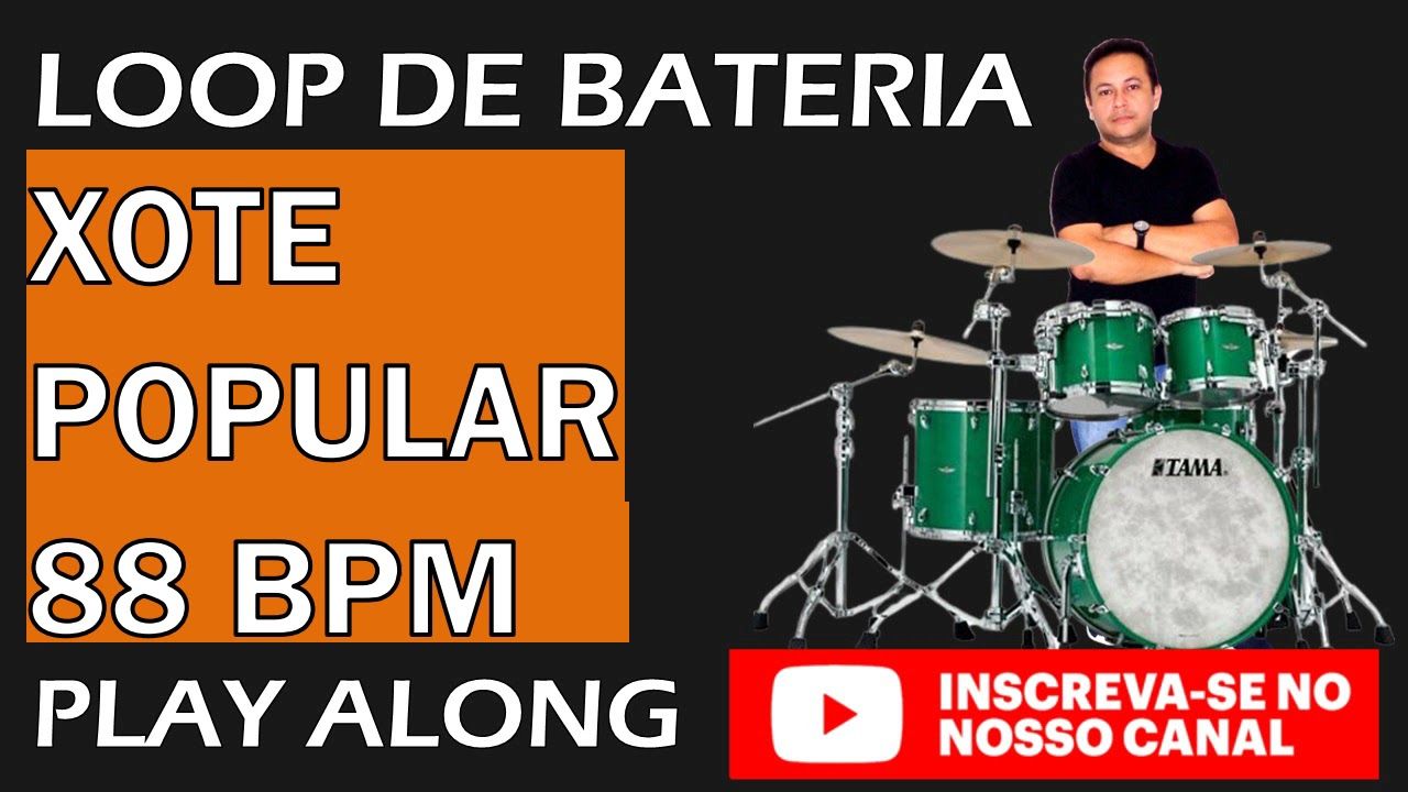 LOOP DE XOTE /PLAY ALONG DE XOTE 88 BPM/DRUM TRACK DE XOTE ESTILO FORRÓ PÉ DE SERRA/RITMO NORDESTINO