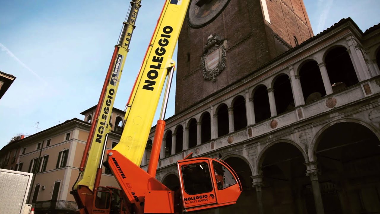 Piattaforme Eurotecno al lavoro per il Torrazzo di Cremona
