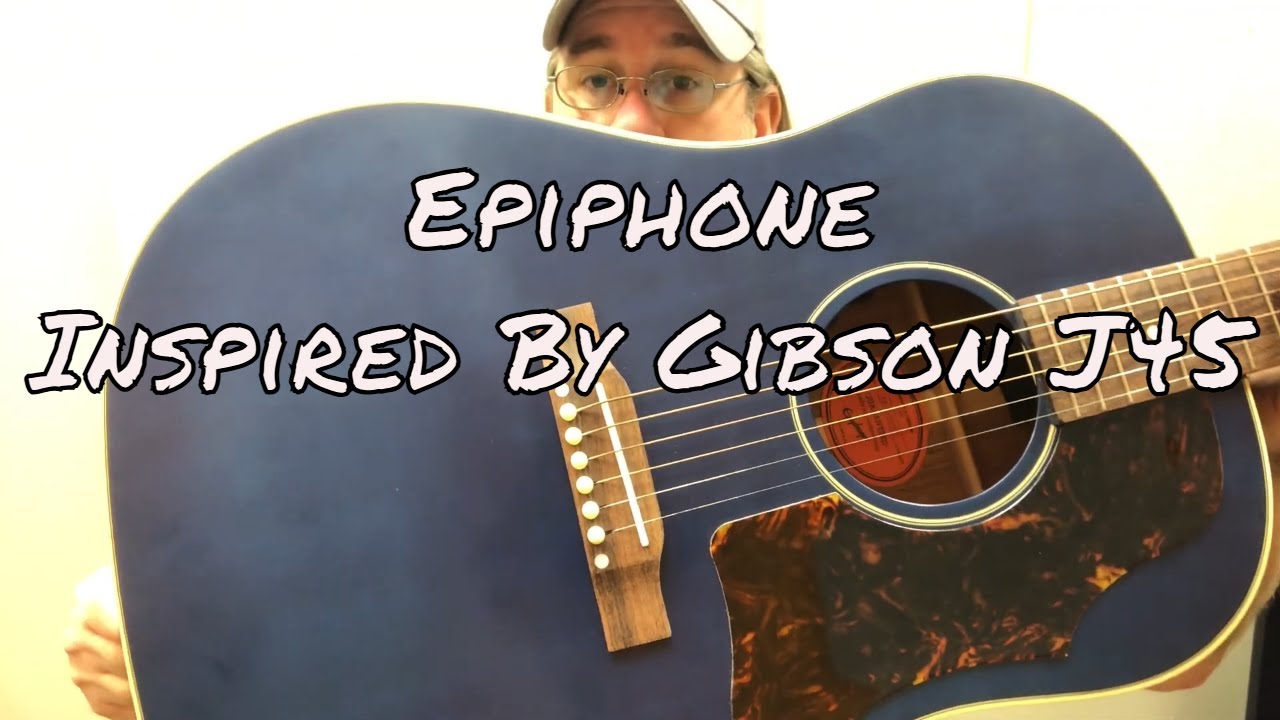 Epiphone Inspired By Gibson J45 Special Edition Viper Blue Demo