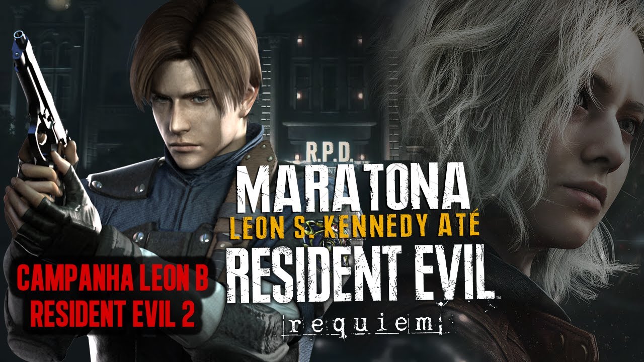 MARATONA Leon Scott Kennedy AO RESIDENT REQUIEM #3  - Resident Evil 2 Clássico LEON B (PS1)
