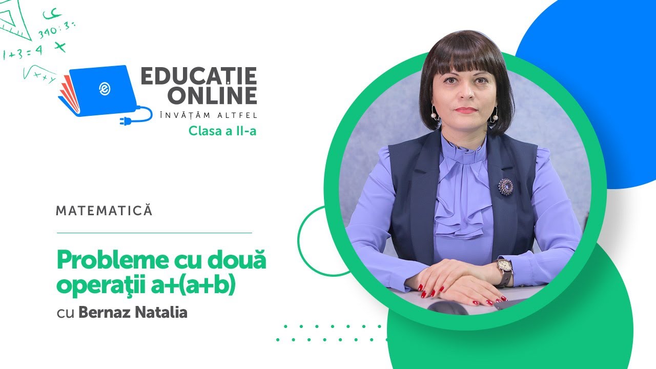 Matematică, clasa a II-a, Probleme cu două operaţii a+(a+b)