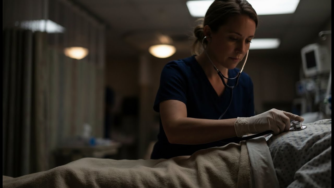 Emergency Room Nurse Examines Patient  Stethoscope ASMR Sounds Heart, Lungs, Digestion